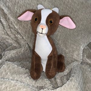 GOAT G.O.A.T. 
10” slim little goat stuffed toy farm animal